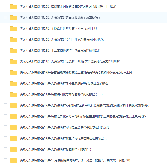 【完结】俠界淘宝无货源店群
