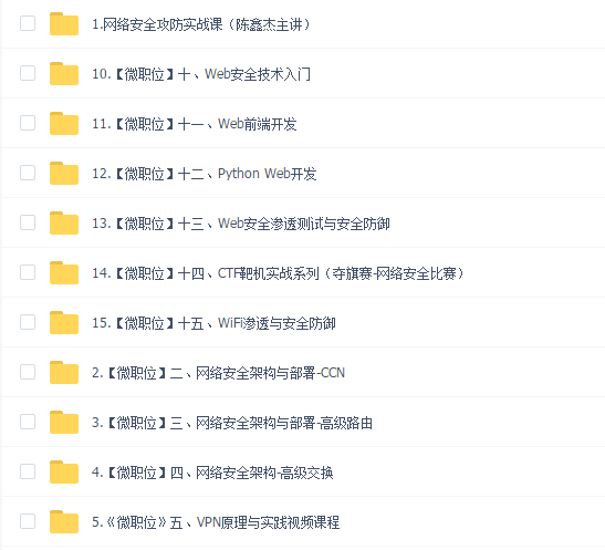 2019年最新 全栈网络安全专家