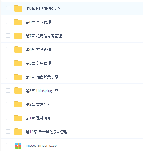 前端到后台ThinkPHP开发整站
