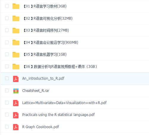 手把手教R语言全套视频及课件