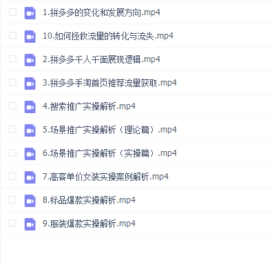 牛气学堂拼多多进阶课