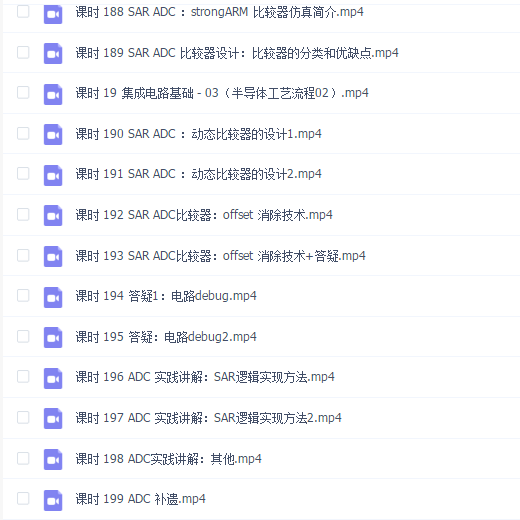 E课网《模拟IC设计工程师就业班》2103期