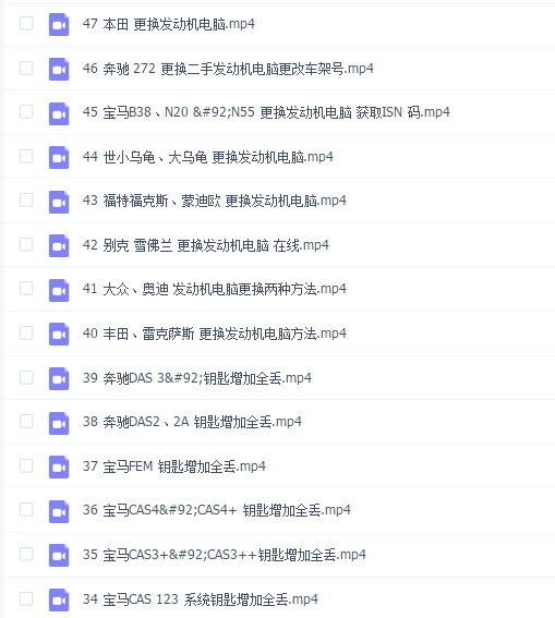 易学通大师班2021汽车防盗专修10(49G)