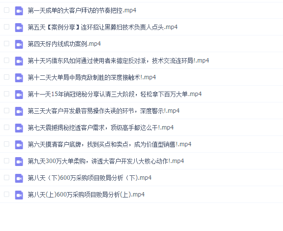 12天中标大客户销售业绩提升