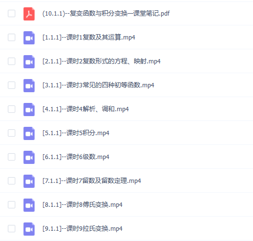 【复变函数与积分变换】复变函数与积分变换期末考试不挂科期末突击课