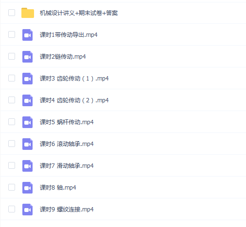 【机械设计速成】机械设计速成期末考试不挂科期末突击课