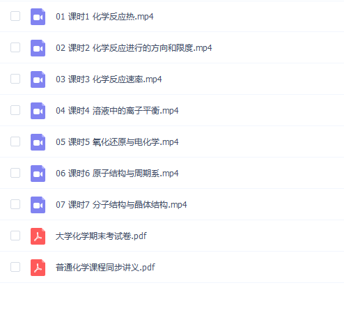 【普通化学速成】普通化学速成期末考试不挂科期末突击课