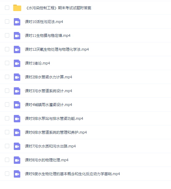 【水污染控制工程速成】水污染控制工程速成期末考试不挂科期末突击课