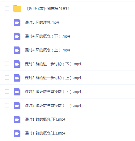 【近世代数速成】近世代数速成期末考试不挂科期末突击课