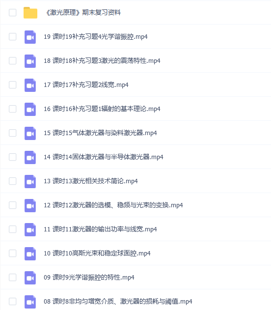 【激光原理速成】激光原理速成期末考试不挂科期末突击课