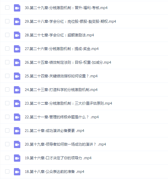 2023新版新商业魅力领导成长大课,高效管理必修课(30节)
