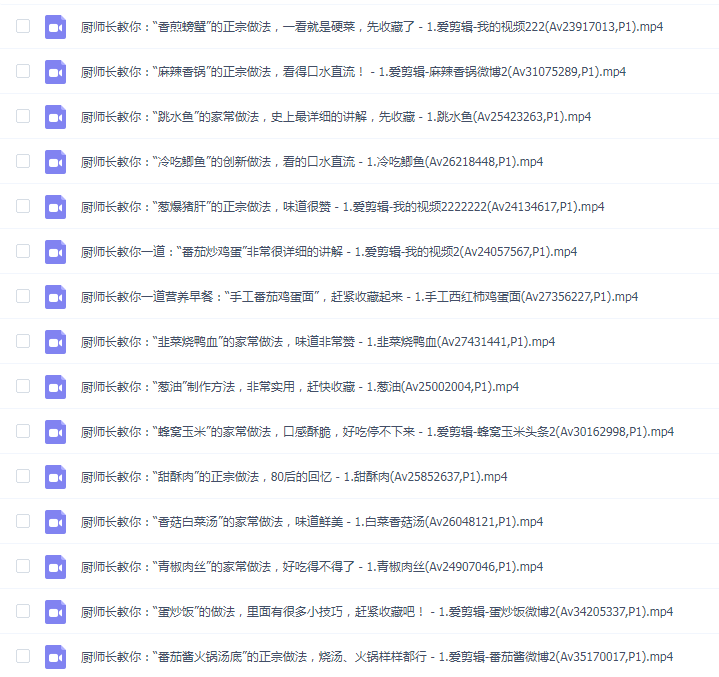 王刚做菜视频全集133部