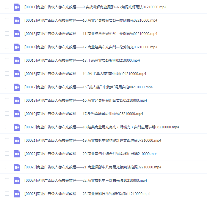 后浪电影-商业广告级人像布光教程——闪光灯基础原理与经典布光