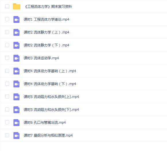 【水力学速成】水力学速成期末考试不挂科期末突击课