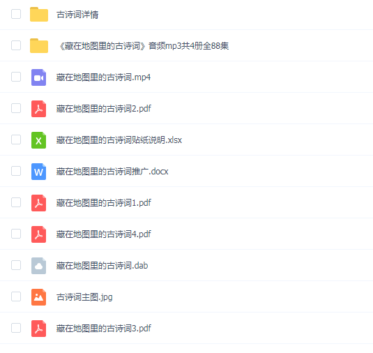 藏在地图里的古诗词