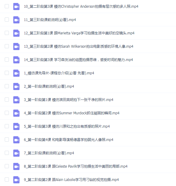 仲铭《家庭摄影模仿系列课》