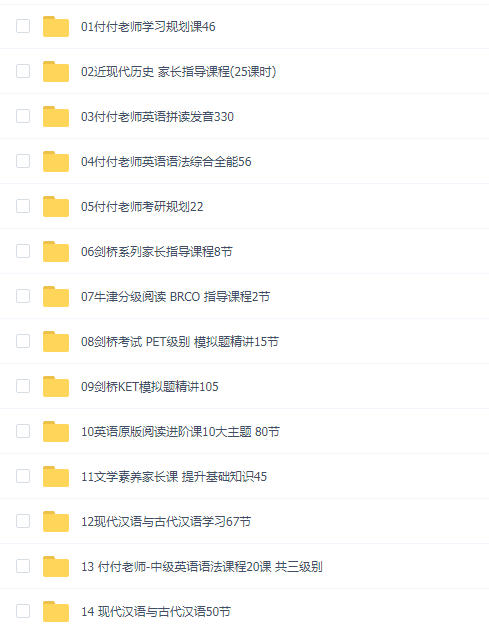 【付付老师】教程合集(12套合集)